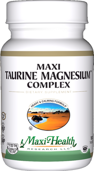 Maxi Health - Maxi Taurine Magnesium Complex - Heart & Calming Formula - 100 Tablets - DoctorVicks.com