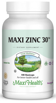 Maxi Health - Maxi Zinc 30 - 100 MaxiCaps - DoctorVicks.com