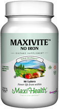 Maxi Health - Maxivite No Iron - Multivitamin & Mineral - 90 Tablets - DoctorVicks.com