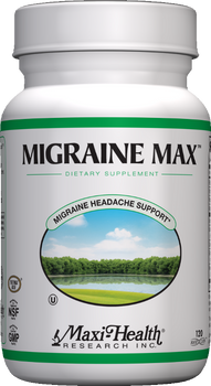 Maxi Health - Migraine Max - Natural Headache Reliever - 120 MaxiCaps - DoctorVicks.com