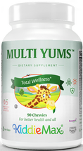 Maxi Health - KiddieMax - Multi Yums - Kosher Multivitamin & Mineral for Children - Assorted Flavors - 90 / 180 Chewies