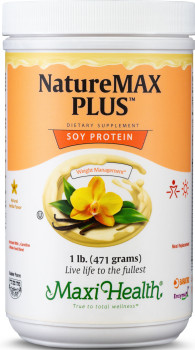 Maxi Health - Naturemax Plus - Soy Protein Formula - Chocolate Flavor - 1 lb Powder - DoctorVicks.com