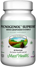 Maxi Health - Pycnogenol Supreme With Grapeseed Extract - 60 MaxiCaps - DoctorVicks.com