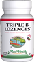 Maxi Health - Triple B Lozenges - as Methylcobalamin - Strawberry Flavor - 90/180 Lozenges - DoctorVicks.com