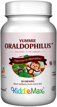 Maxi Health - KiddieMax - Yummie Oraldophilus - Children's Acidophilus - Tropical Flavor - 50 Chewies - DoctorVicks.com