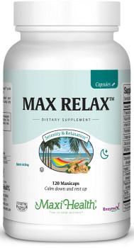 Maxi Health - Max Relax Capsules - Stress Reliever - 60/120 MaxiCaps - DoctorVicks.com