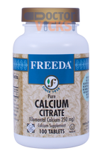 Freeda Vitamins - Pure Calcium Citrate 1000 mg - 100 Tablets - © DoctorVicks.com