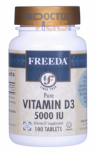 Freeda Vitamins - Vitamin D3 5000 IU - 100 Tablets - © DoctorVicks.com