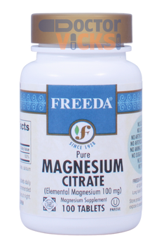 Freeda Vitamins - Magnesium Citrate 400 mg - 100 Tablets - © DoctorVicks.com