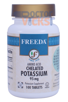 Freeda Vitamins - Chelated Potassium 95 mg - 100 Tablets - © DoctorVicks.com