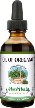 Maxi Health - Oil of Oregano - Antiviral & Antifungal - 1 fl oz - DoctorVicks.com