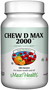 Maxi Health - Chew-D-Max - Vitamin D3 2000 IU - Bubble Gum Flavor - 100/200 Chewies - DoctorVicks.com