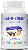 Maxi Health - KiddieMax - Cal-K-Yums! With Vitamin K2 - Strawberry Flavor - 90 Chewies - DoctorVicks.com