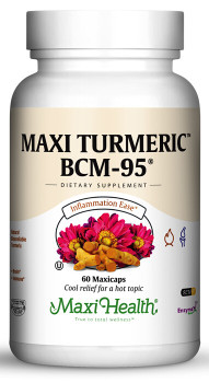 Maxi Health - Maxi Turmeric BCM-95 - Kosher Curcumin 500 mg - 60 MaxiCaps - DoctorVicks.com