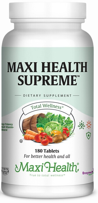 Maxi Health: Maxi Health Supreme - High Strength Kosher Multivitamin ...