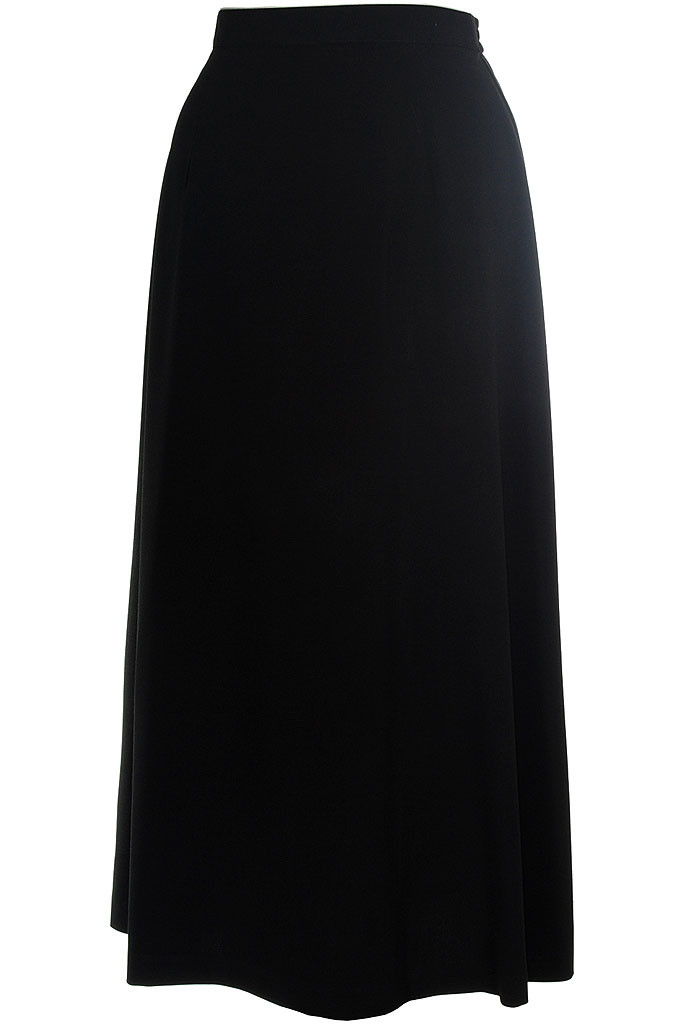 Long, modest skirt - Classic A-Line in black