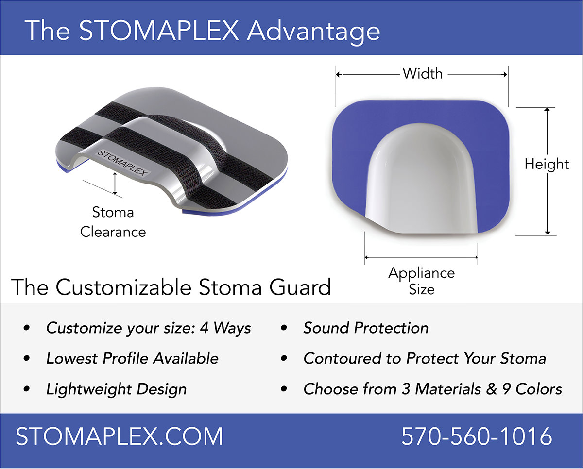 Ostomy belts and stoma guards for patients with an ostomy who are looking to stay active and be confident with their lives. The stomaplex ostomy belt and stoma guard protects the stoma while maintaing a low profile. If you are looking for ostomy clothing, consider the stomaplex ostomy belt and stoma guard. Looking to solve the ostomy clothing problem? So you need to wear normal clothing over your ostomy? The Pure-Comfort is the thinnest and lightest stoma guard available.
Choose the Stomaplex ostomy belt and Stomaplex stoma guard to protect your ostomy.