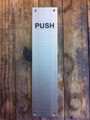 Deep engraved Stainless Steel "PUSH" and "PULL" panels
