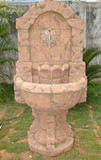 64in. "Old World" Cobblestone Pedestal Fountain GRN216