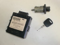 1996-1998 Ford Mustang Passive Anti Theft Alarm PATS Control Module Chip Key Ingition Cylinder Set F8DB-19A366-AD