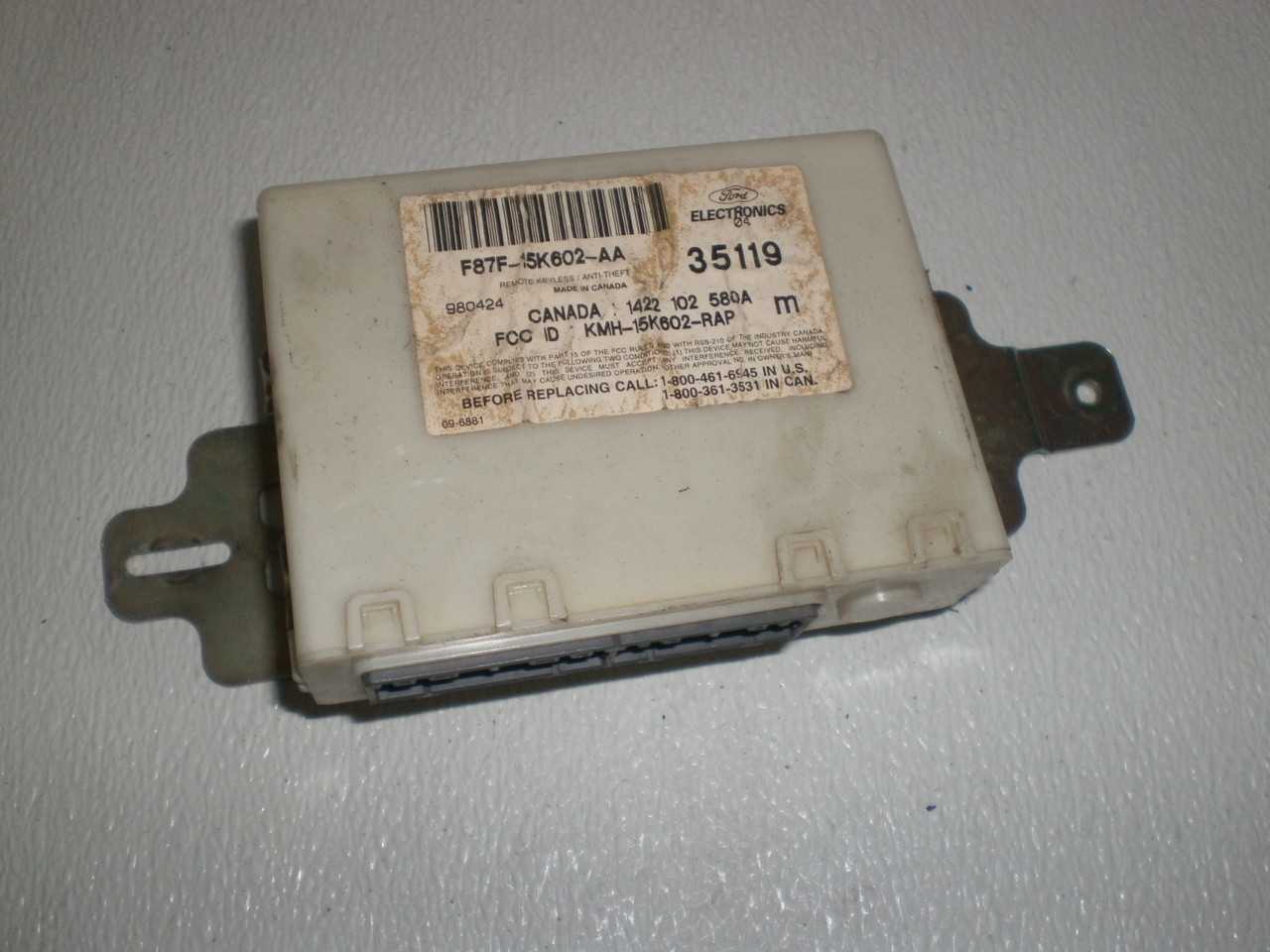 19952001 Ford Explorer Mountaineer Keyless Remote Entry Control Box