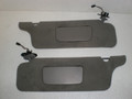 1996-2004 Ford Mustang Coupe Sun Visors With Lights Mirrors Gray Graphite 1R3Z-6304104-BAB 1R3Z-6304105-BAB