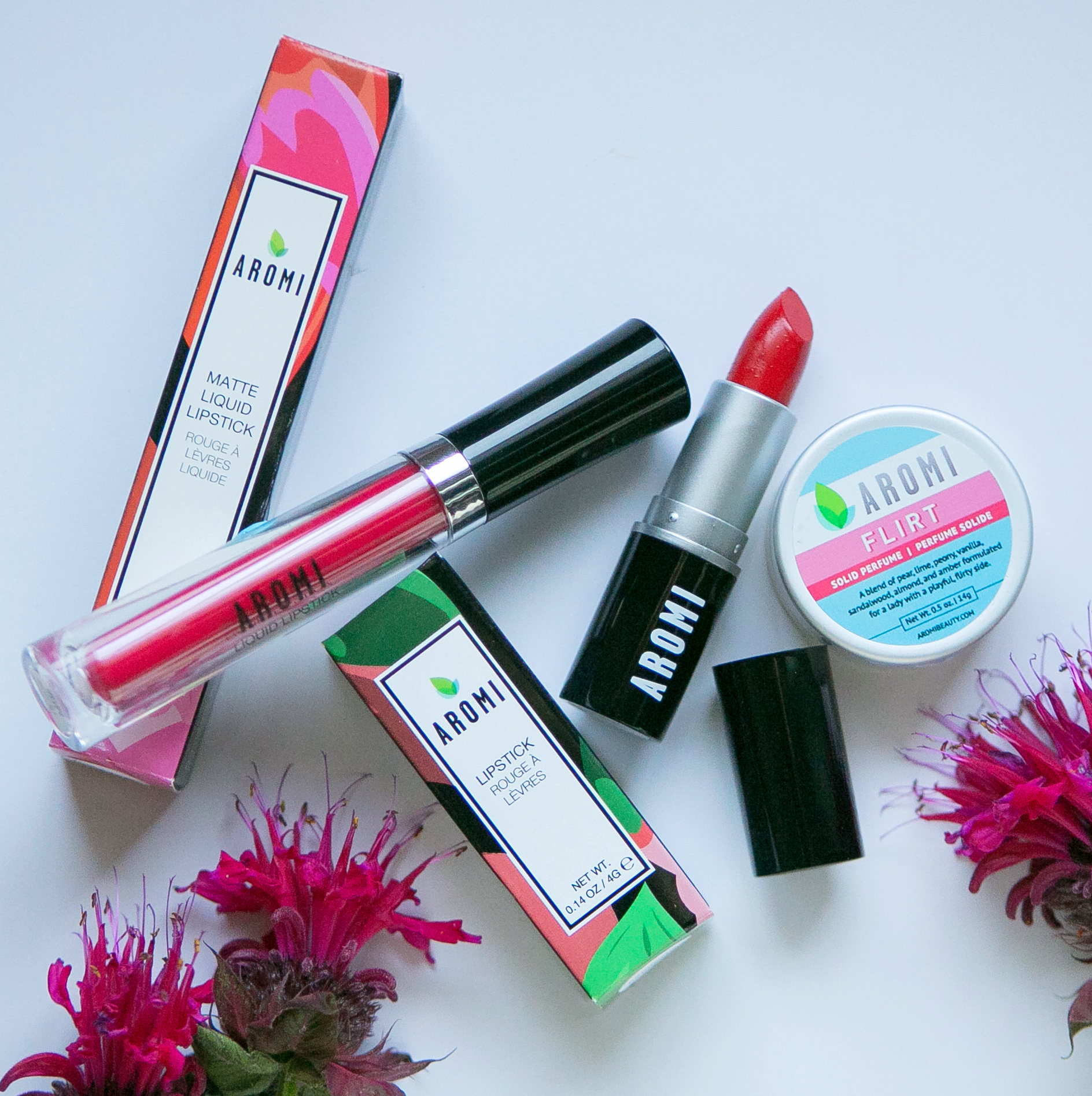 Aromi Liquid Lipstick, Lipstick, & Solid Perfume