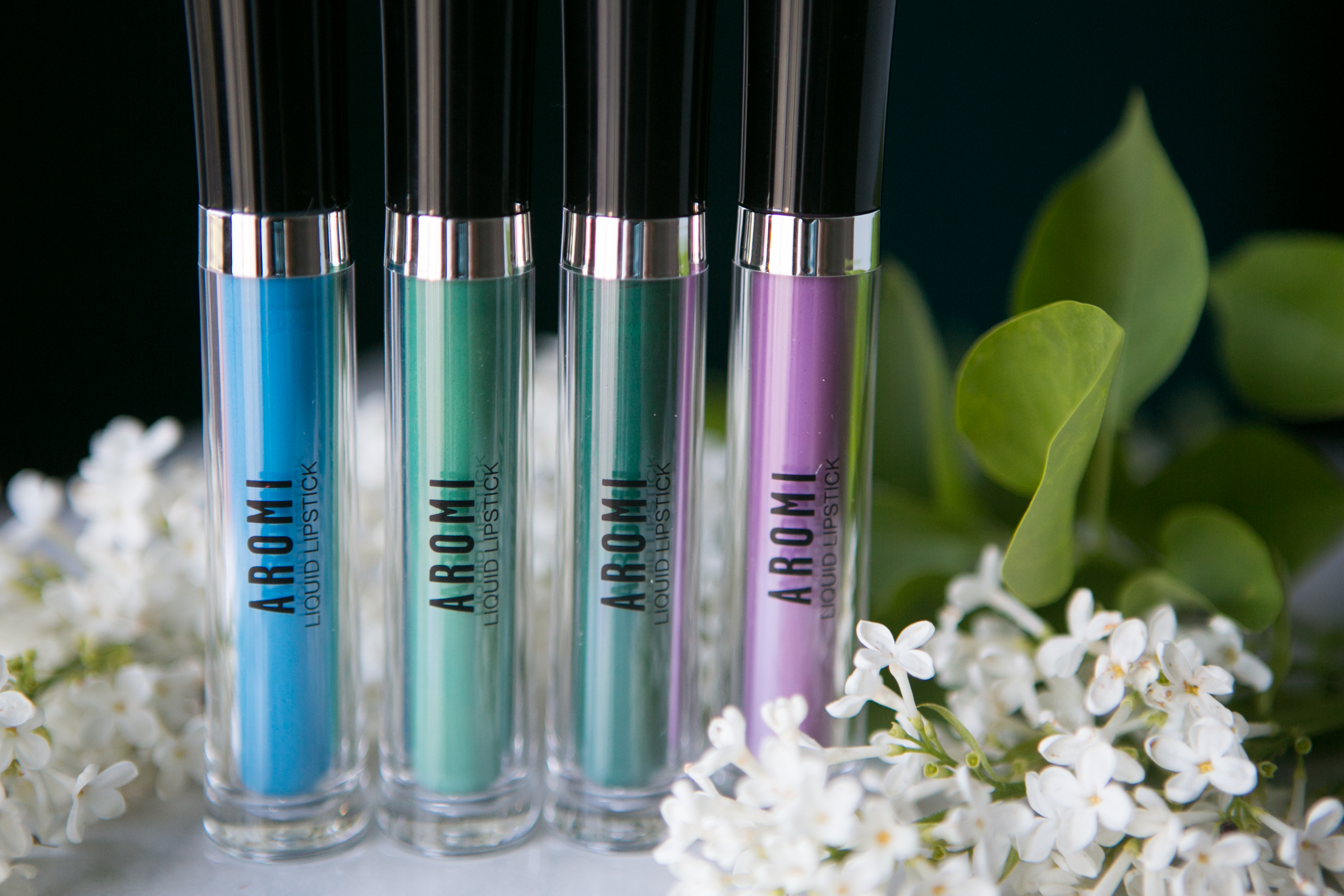 Blue, Green, and Lavender Liquid Lipstick