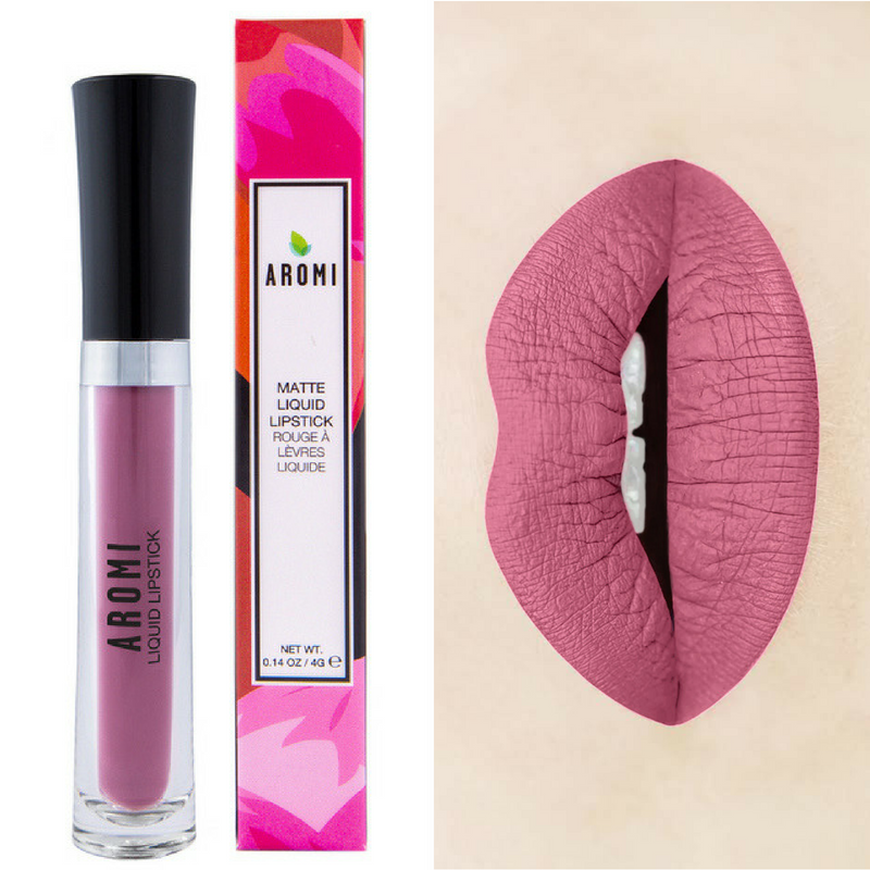 Aromi Rosy Rose Liquid-to-Matte Lipstick