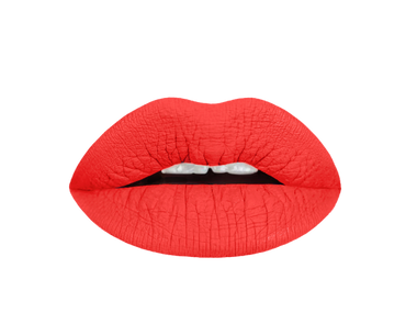orange tangerine lipstick swatch