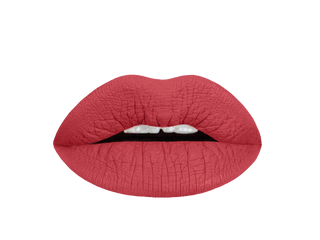 brick red liquid lipstick swatch