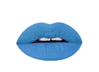 azure blue lipstick
