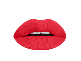 cherry red lip swatch