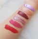 swatches of lip tints