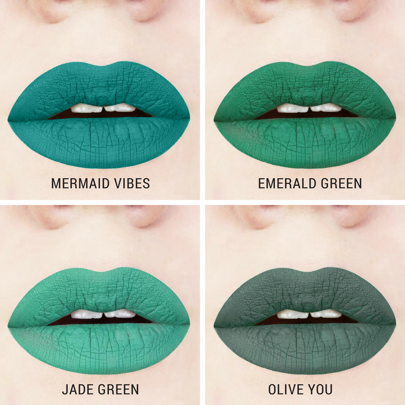 green matte liquid lipstick