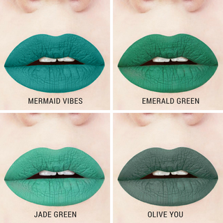 green liquid lipstick swatches
handcrafted
gluten-free