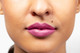 Pink Sugar Metallic Lipstick on the Lips