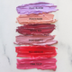 glossy lip tint swatches