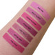 pink liquid lipstick swatches