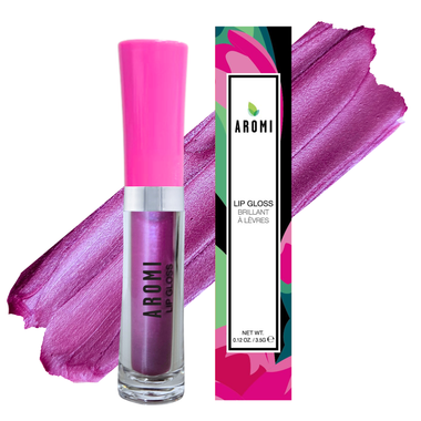 Aromi Magic Wand Lip Gloss with swatch