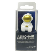 Astronaut Birthday Candle Gold