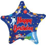 Happy Birthday Space Balloon 18inch
