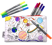 Space Explorer Pencil Case - colour in & learn