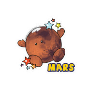 Mars Sticker