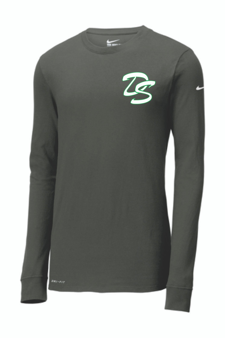 gray nike long sleeve