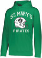 HOODIE - POLY - KELLY GREEN  - ST. MARY'S FOOTBALL LOGO