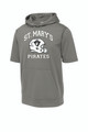 HOODIE SHORT SLEEVE - DARK GRAY - ST. MARY'S LOGO