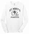 LONG SLEEVE SHIRT -  WHITE - ST. MARY'S FOOTBALL LOGO