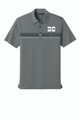 TravisMathew Glenview Stripe Polo-QUIET SHADE GRAY - DC SOFTBALL  LOGO