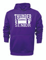 HOODIE - POLY- PURPLE  - DCC SENIOR FOOTBALL LOGO